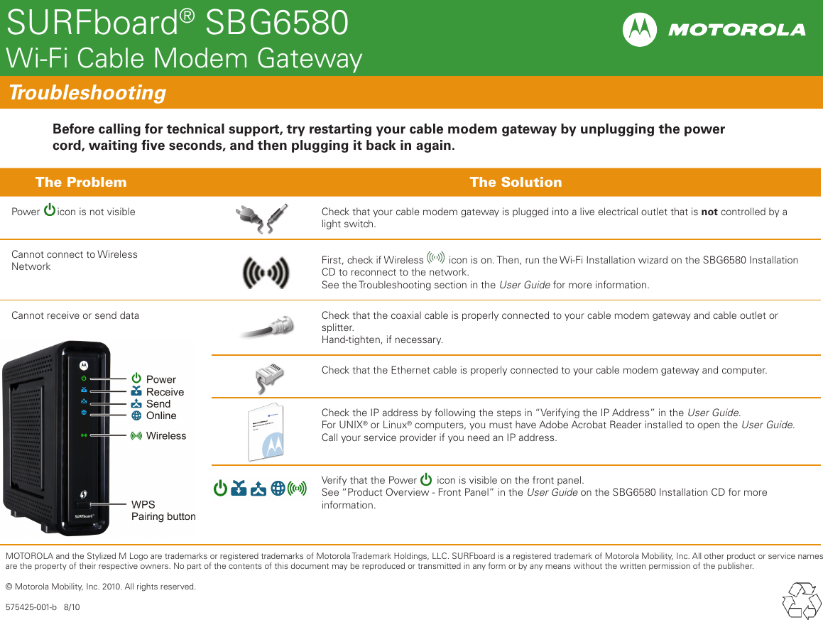 Page 2 of 2 - Motorola Motorola-Wi-Fi-Cable-Modem-Gateway-Sbg6580-Users-Manual- ManualsLib - Makes It Easy To Find Manuals Online!  Motorola-wi-fi-cable-modem-gateway-sbg6580-users-manual