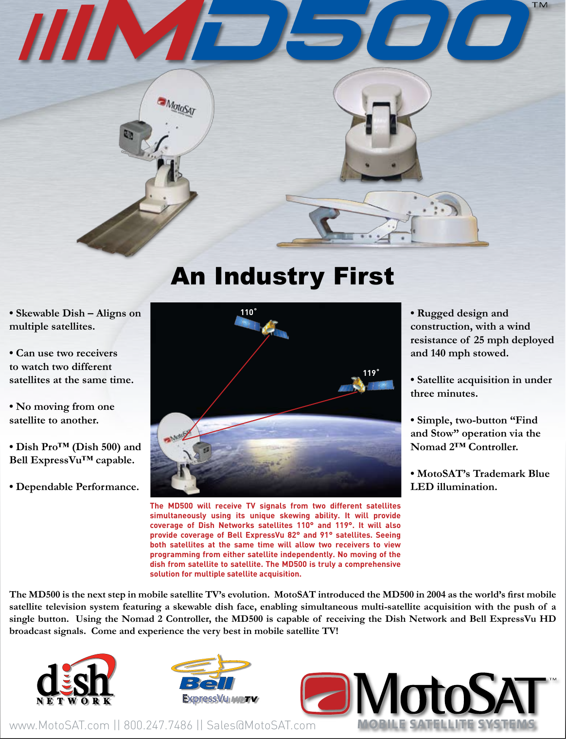 Page 1 of 2 - Motosat Motosat-Md500-Users-Manual-  Motosat-md500-users-manual