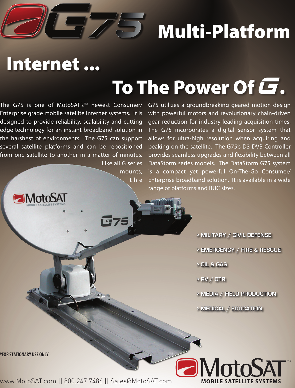 Page 1 of 2 - Motosat Motosat-Mobile-Satellite-Internet-Systems-G75-Users-Manual-  Motosat-mobile-satellite-internet-systems-g75-users-manual