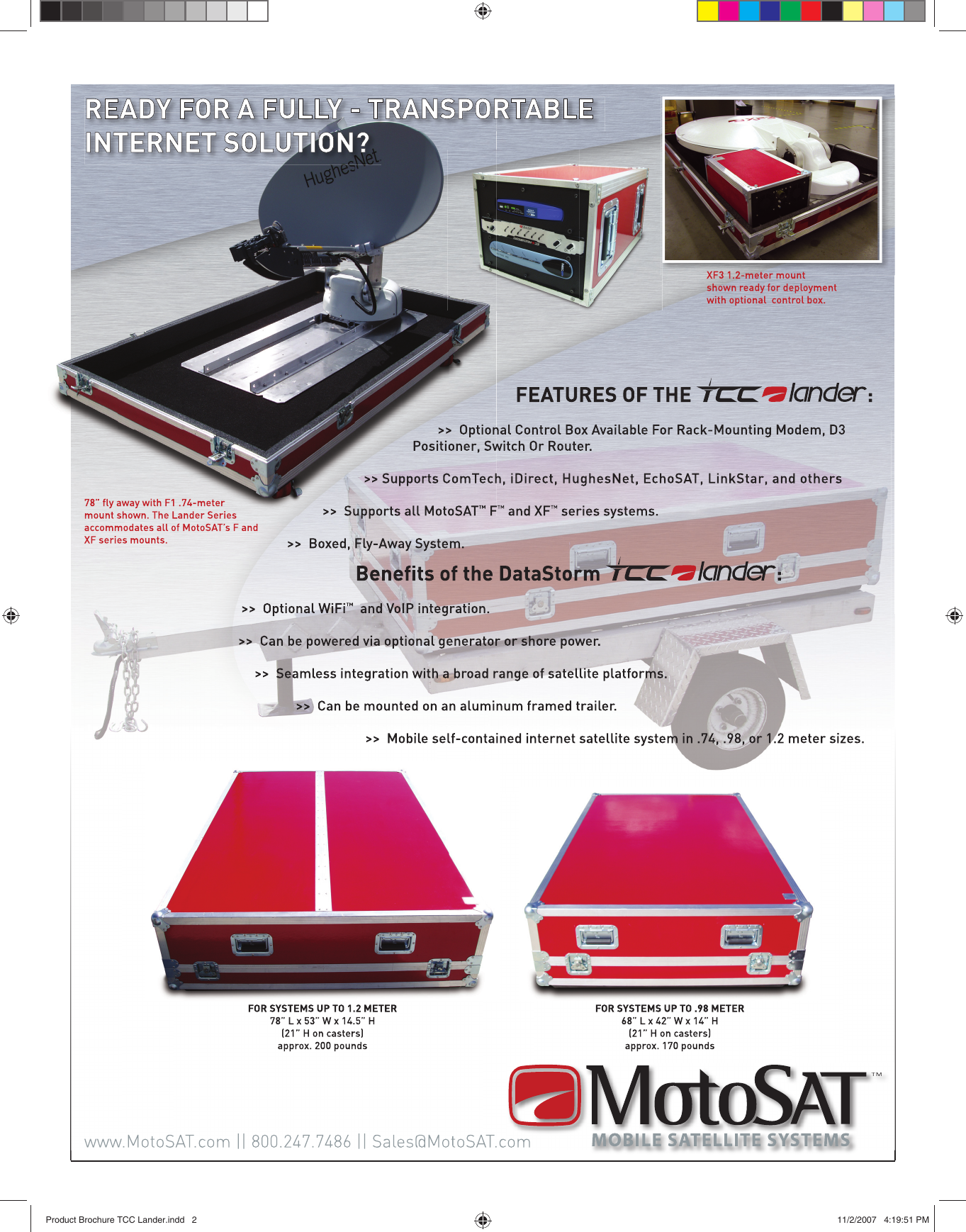 Page 2 of 2 - Motosat Motosat-Tcc-Lander-Antenna-Users-Manual- Product Brochure TCC Lander  Motosat-tcc-lander-antenna-users-manual