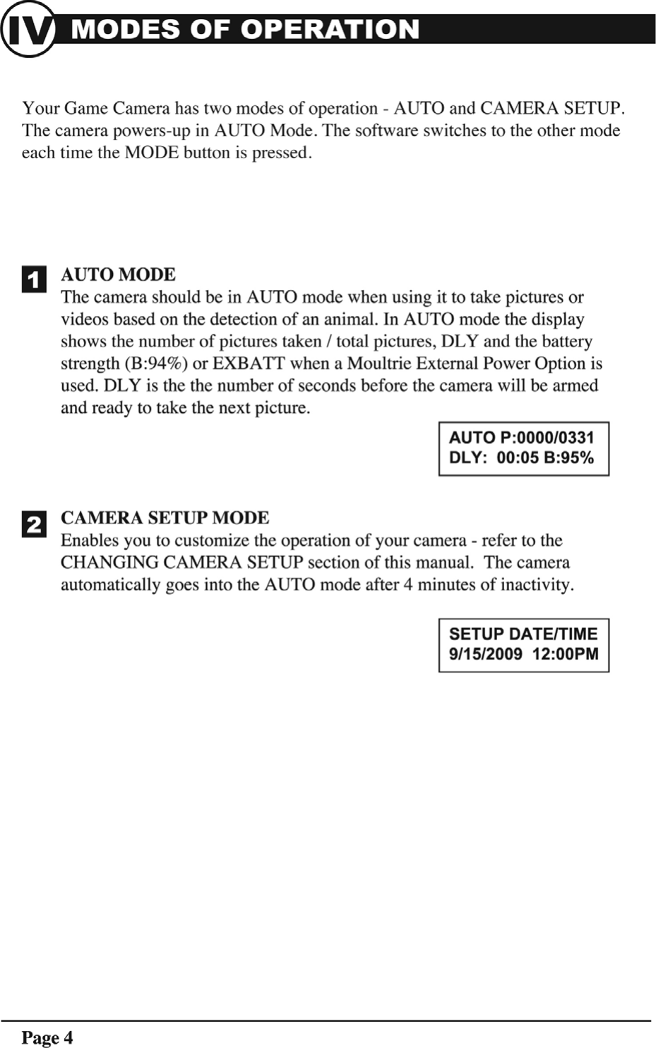 Page 4 of 11 - Moultrie D55 User Manual  To The 14dc2390-5915-4382-afa4-5c7017e3fe76