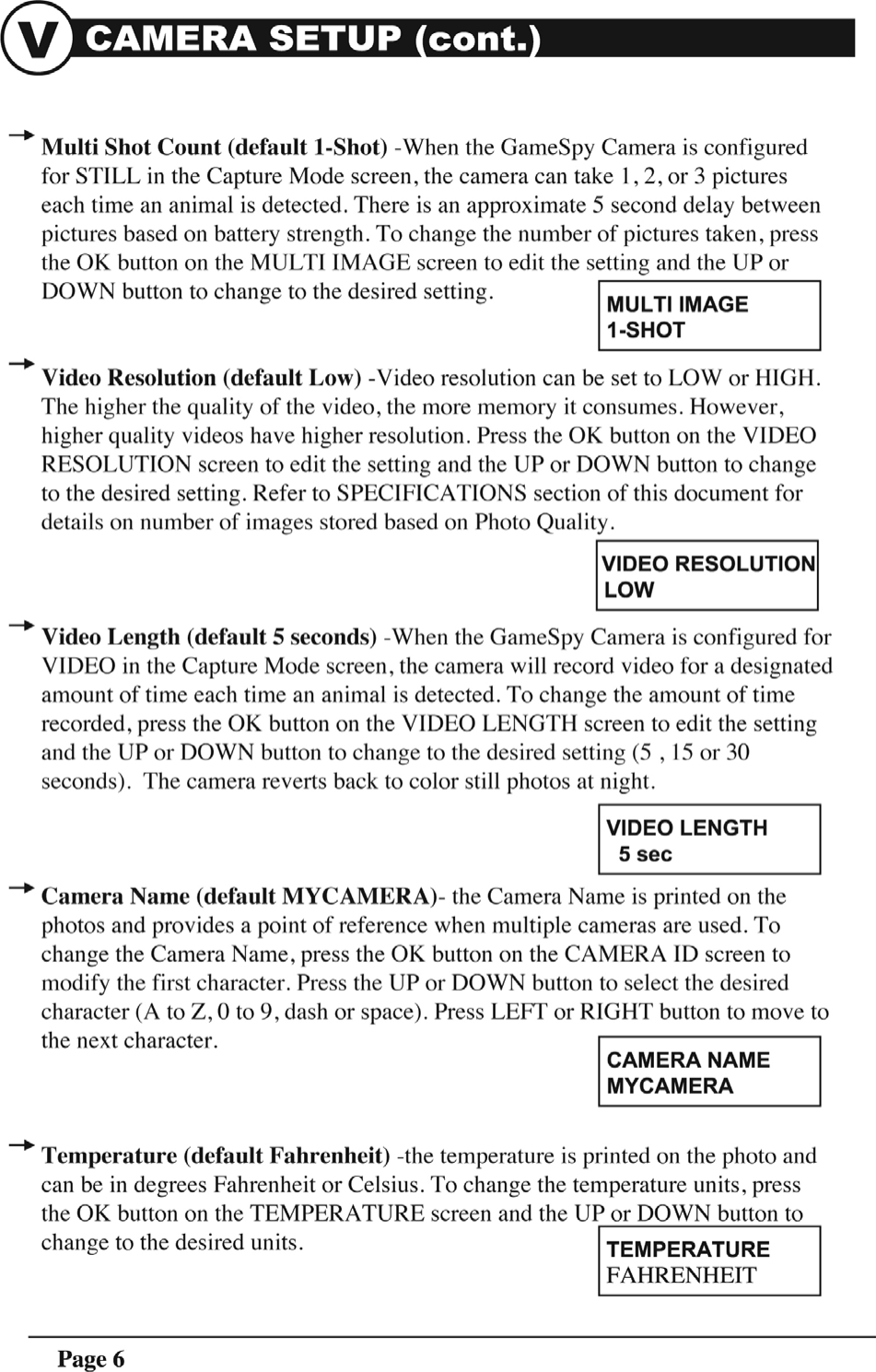 Page 6 of 11 - Moultrie D55 User Manual  To The 14dc2390-5915-4382-afa4-5c7017e3fe76