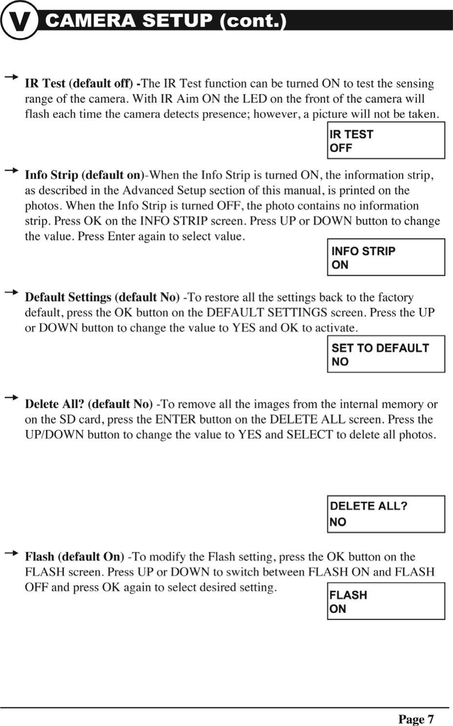 Page 7 of 11 - Moultrie D55 User Manual  To The 14dc2390-5915-4382-afa4-5c7017e3fe76