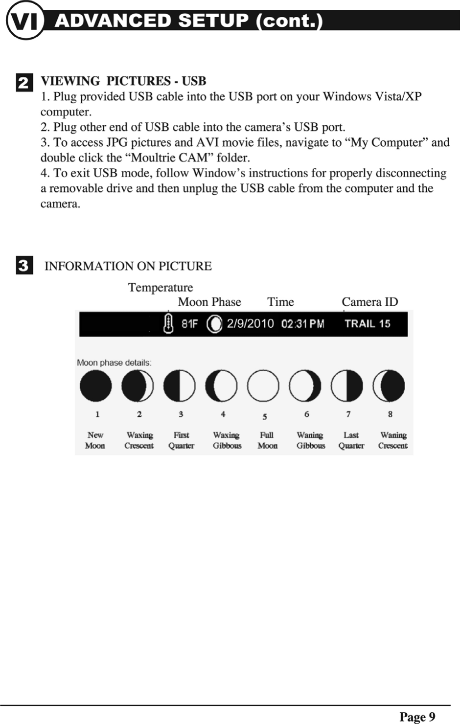 Page 9 of 11 - Moultrie D55 User Manual  To The 14dc2390-5915-4382-afa4-5c7017e3fe76