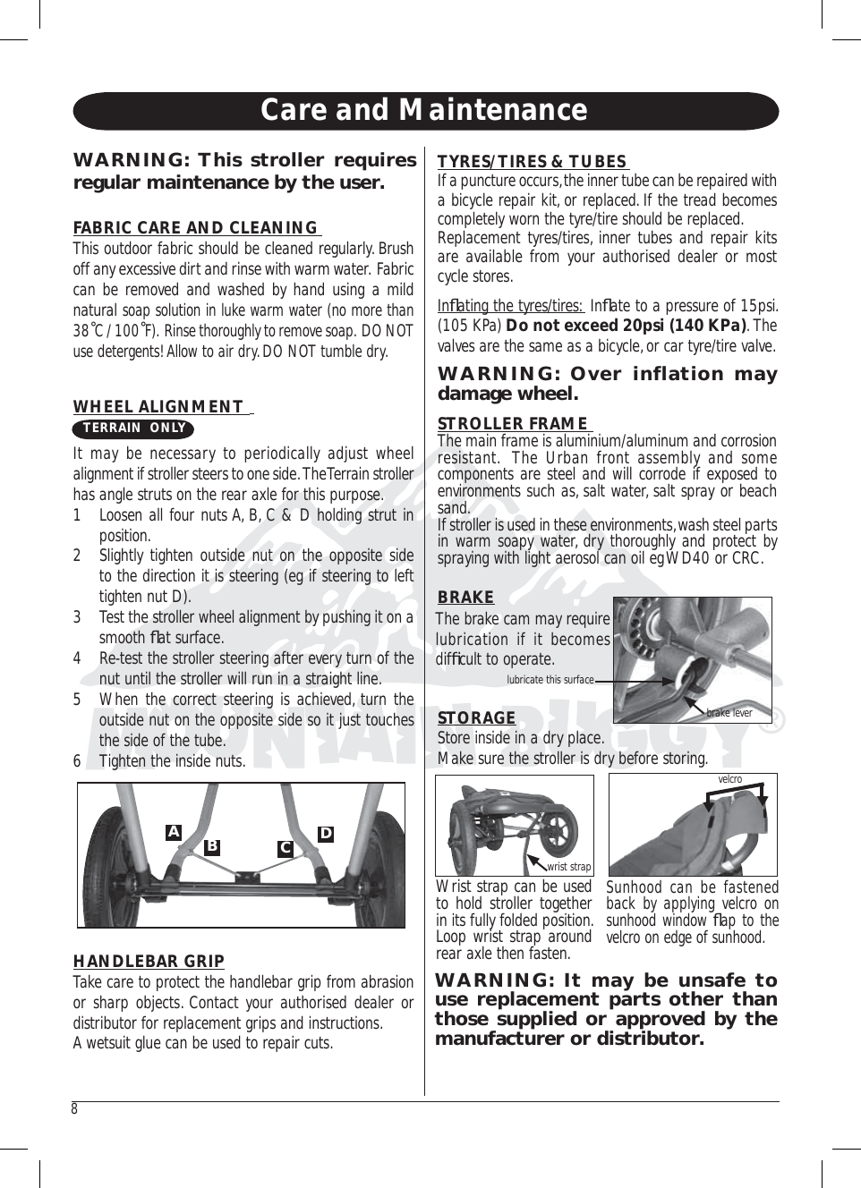 Page 7 of 11 - Mountain-Buggy Mountain-Buggy-Breeze-Single-B1204-Users-Manual-  Mountain-buggy-breeze-single-b1204-users-manual