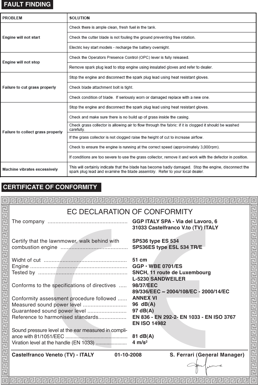 Page 7 of 8 - Mountfield Mountfield-Sp536-Users-Manual- SP536 & SP536ES 101008  Mountfield-sp536-users-manual