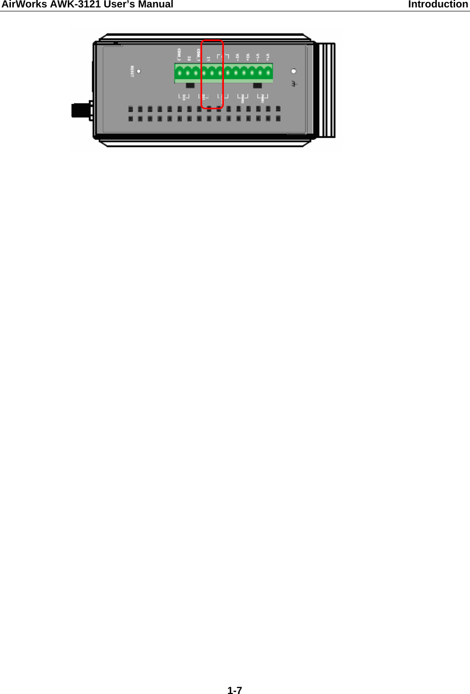 AirWorks AWK-3121 User’s Manual  Introduction    1-7