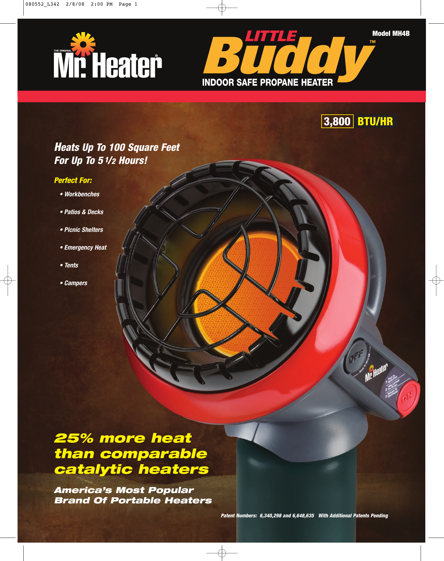 Page 1 of 2 - Mr-Heater Mr-Heater-Little-Buddy-Mh4B-Users-Manual- 080552_L342  Mr-heater-little-buddy-mh4b-users-manual