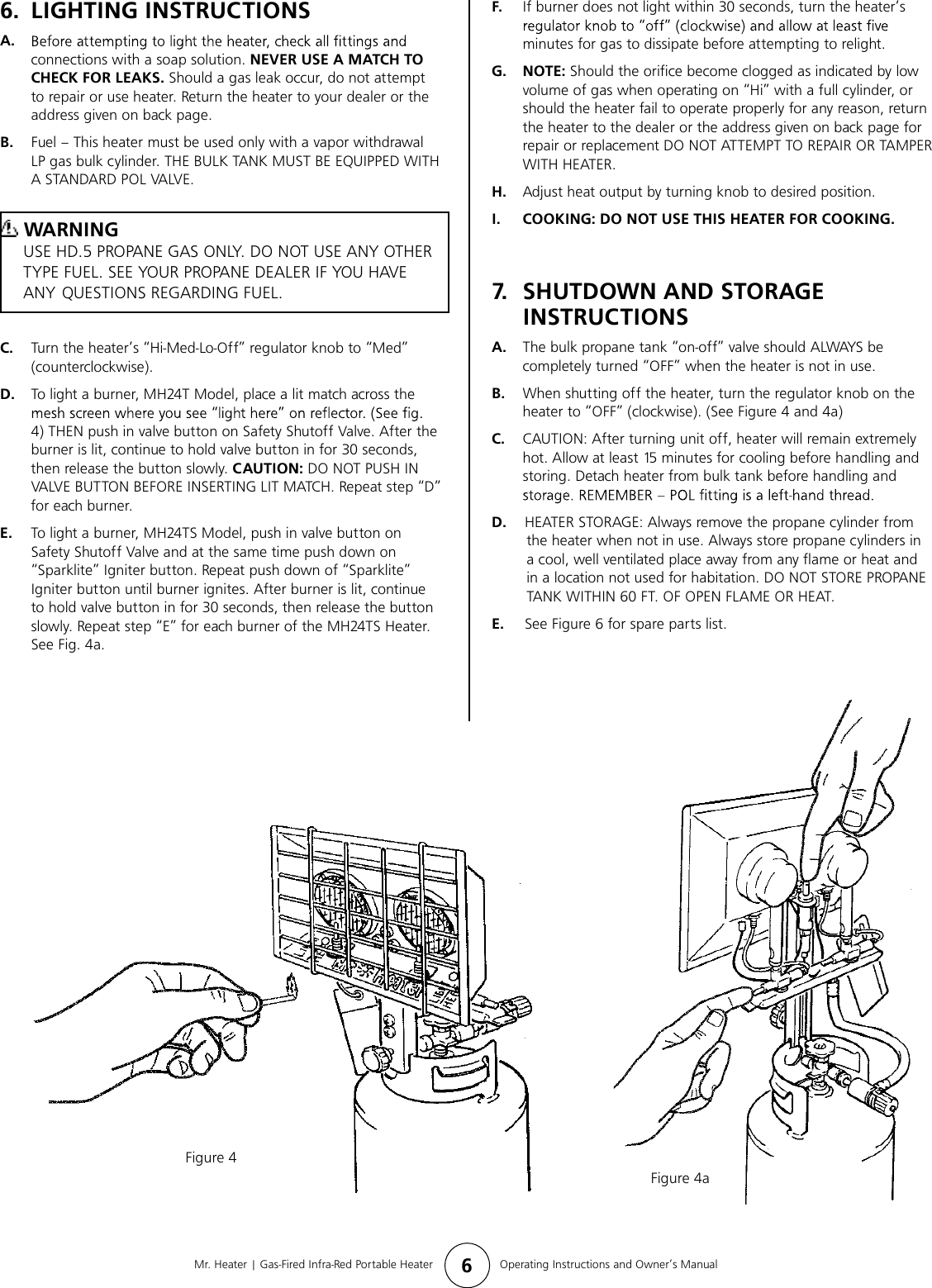 Page 6 of 8 - Mr-Heater Mr-Heater-Mh24T-Users-Manual- MH24T_US_mar_27  Mr-heater-mh24t-users-manual
