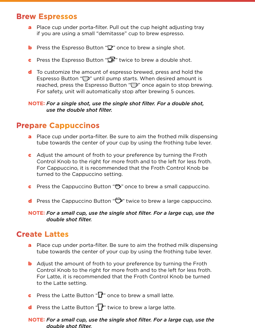 Page 5 of 12 - Mrcoffee Mrcoffee-Cafe-Barista-Users-Manual-  Mrcoffee-cafe-barista-users-manual