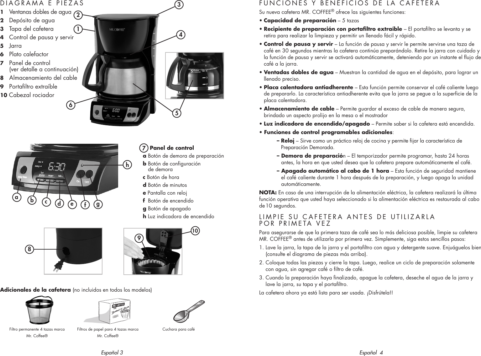 Mrcoffee Cgx7 Users Manual