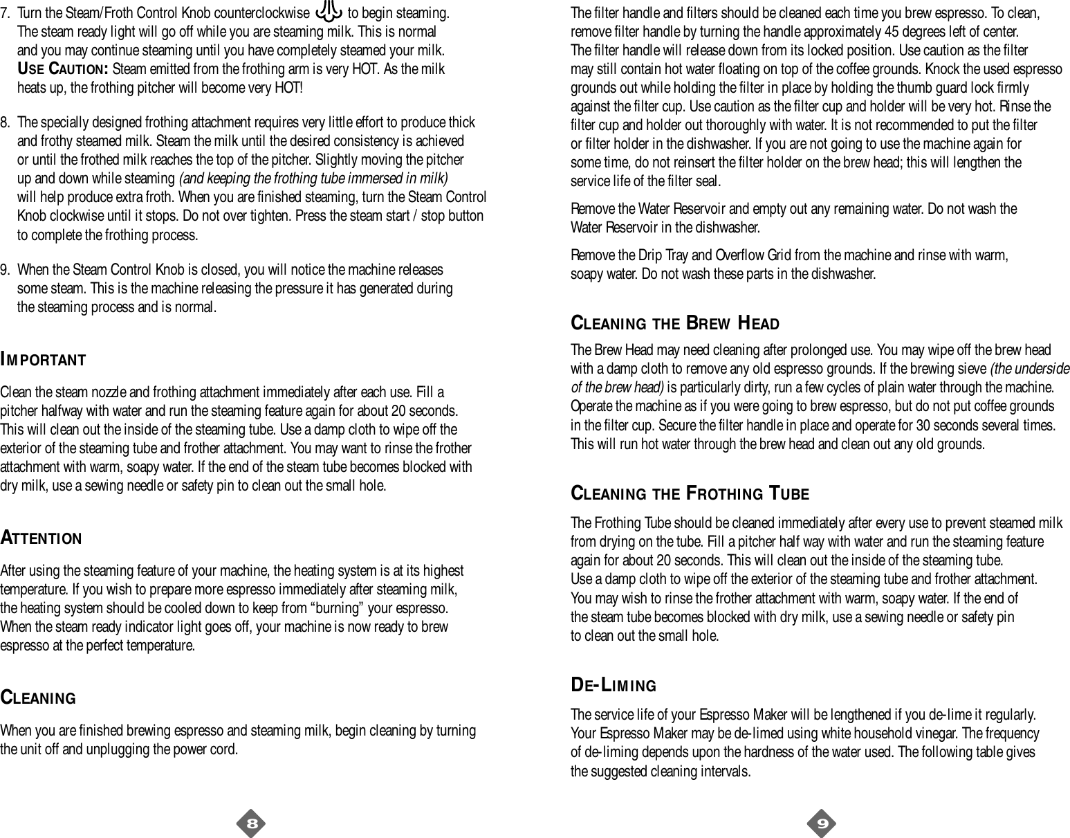 Page 5 of 8 - Mrcoffee Mrcoffee-Ecmp30-33-Users-Manual-  Mrcoffee-ecmp30-33-users-manual