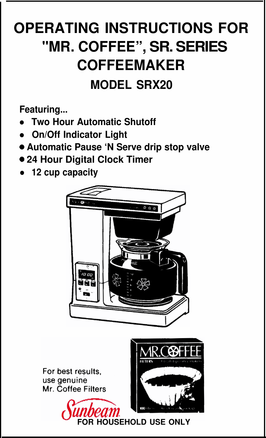 Mr Coffee Espresso Machine User Manual