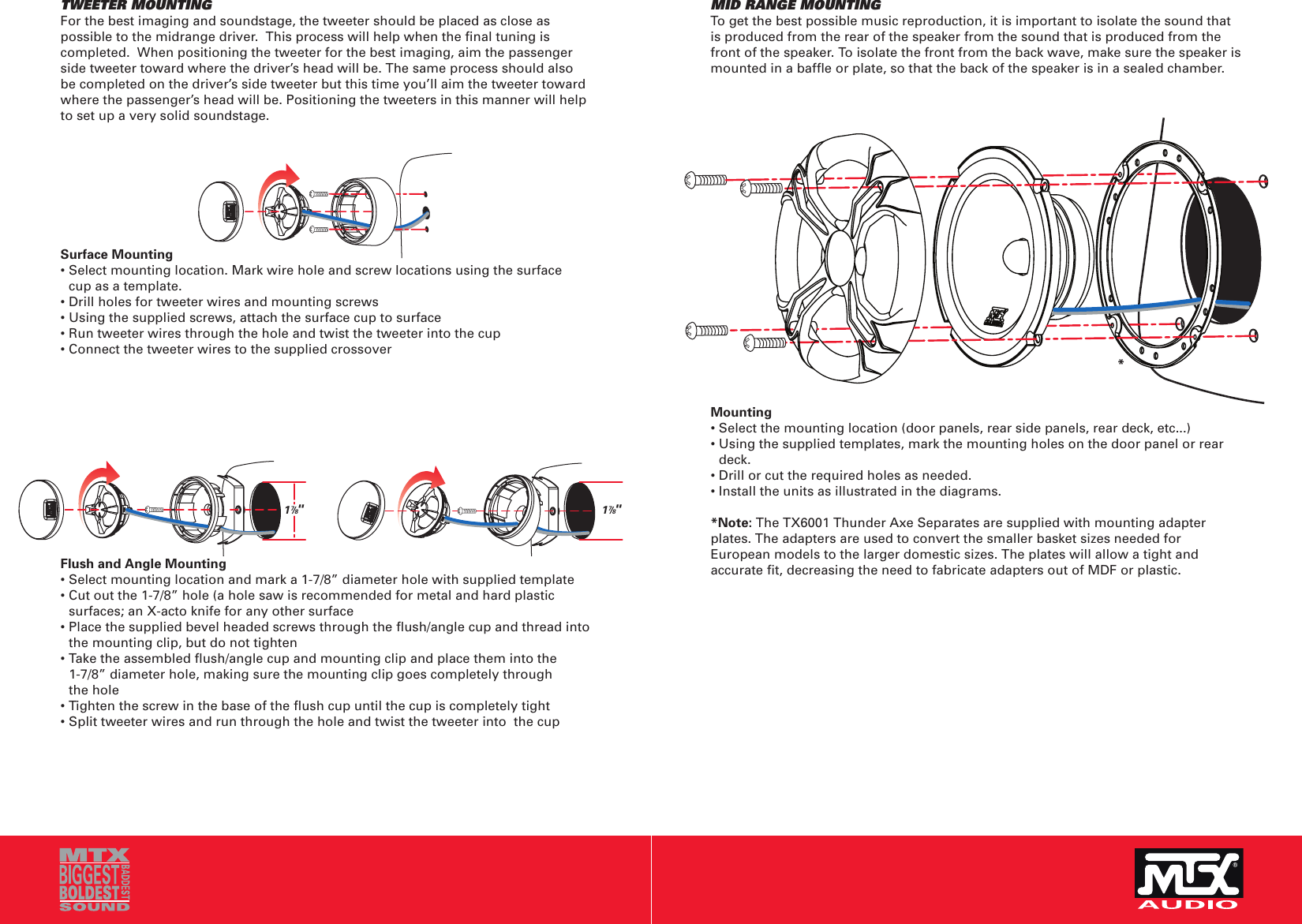 Page 3 of 6 - Mtx-Audio Mtx-Audio-Mtx-Thunder-Axe-Separates-Tx4001-Users-Manual- TX Owners Manual Mtx-audio-mtx-thunder-axe-separates-tx4001-users-manual
