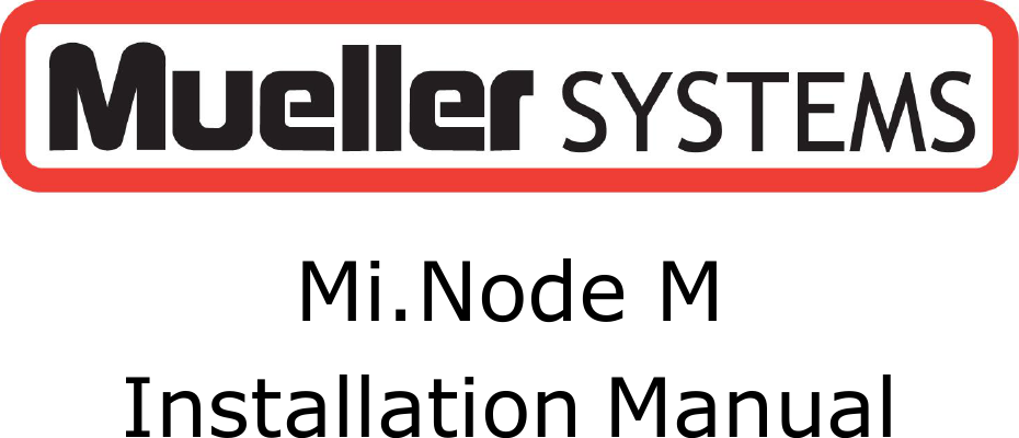               Mi.Node M Installation Manual 