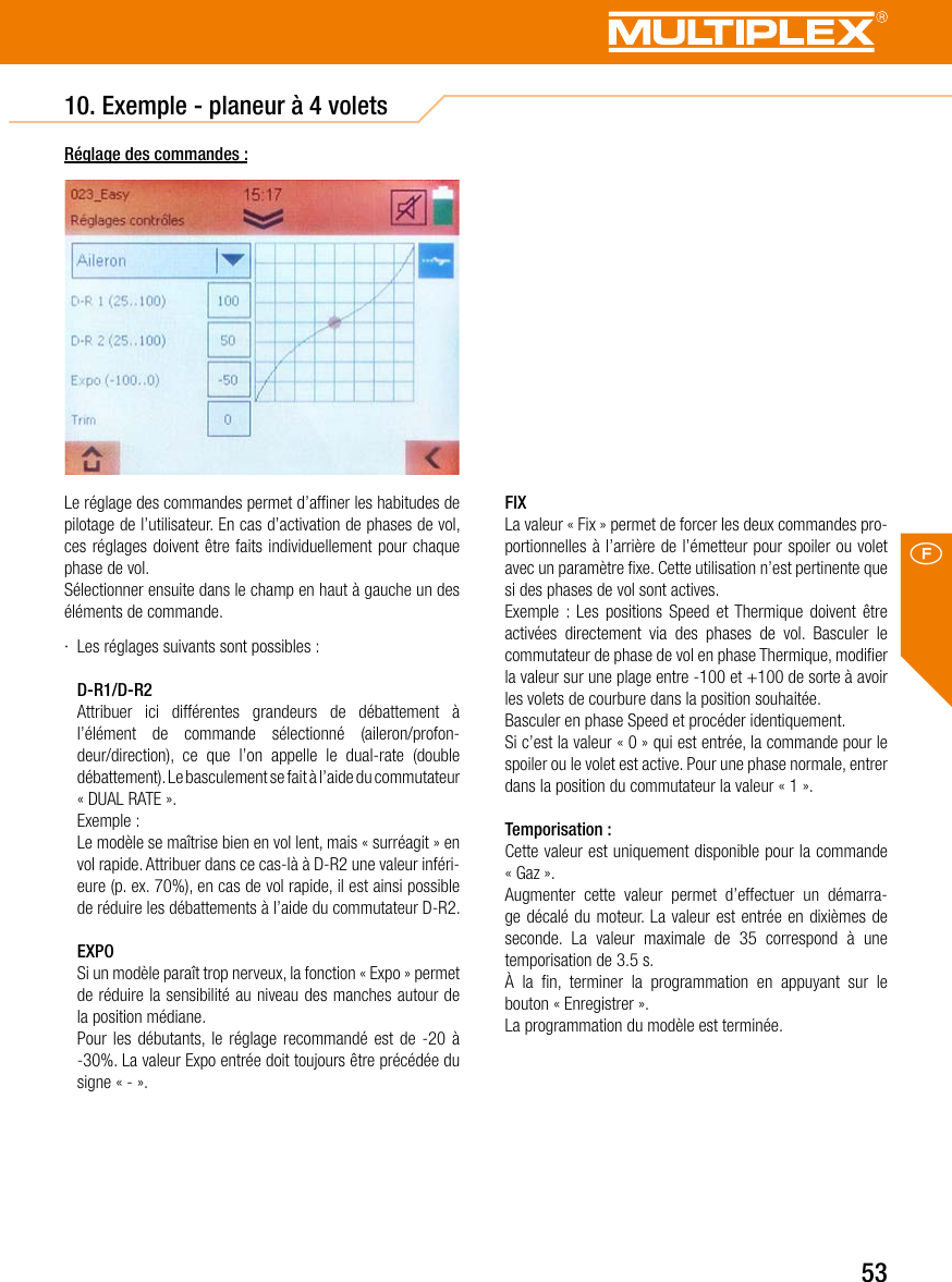 Page 53 of Multiplex Modellsport and KG COCKPITSX Remote Control User Manual