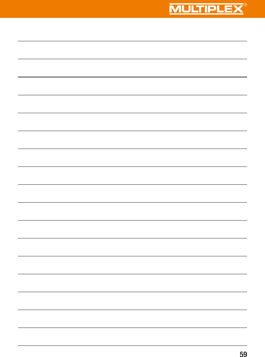 Page 59 of Multiplex Modellsport and KG COCKPITSX Remote Control User Manual