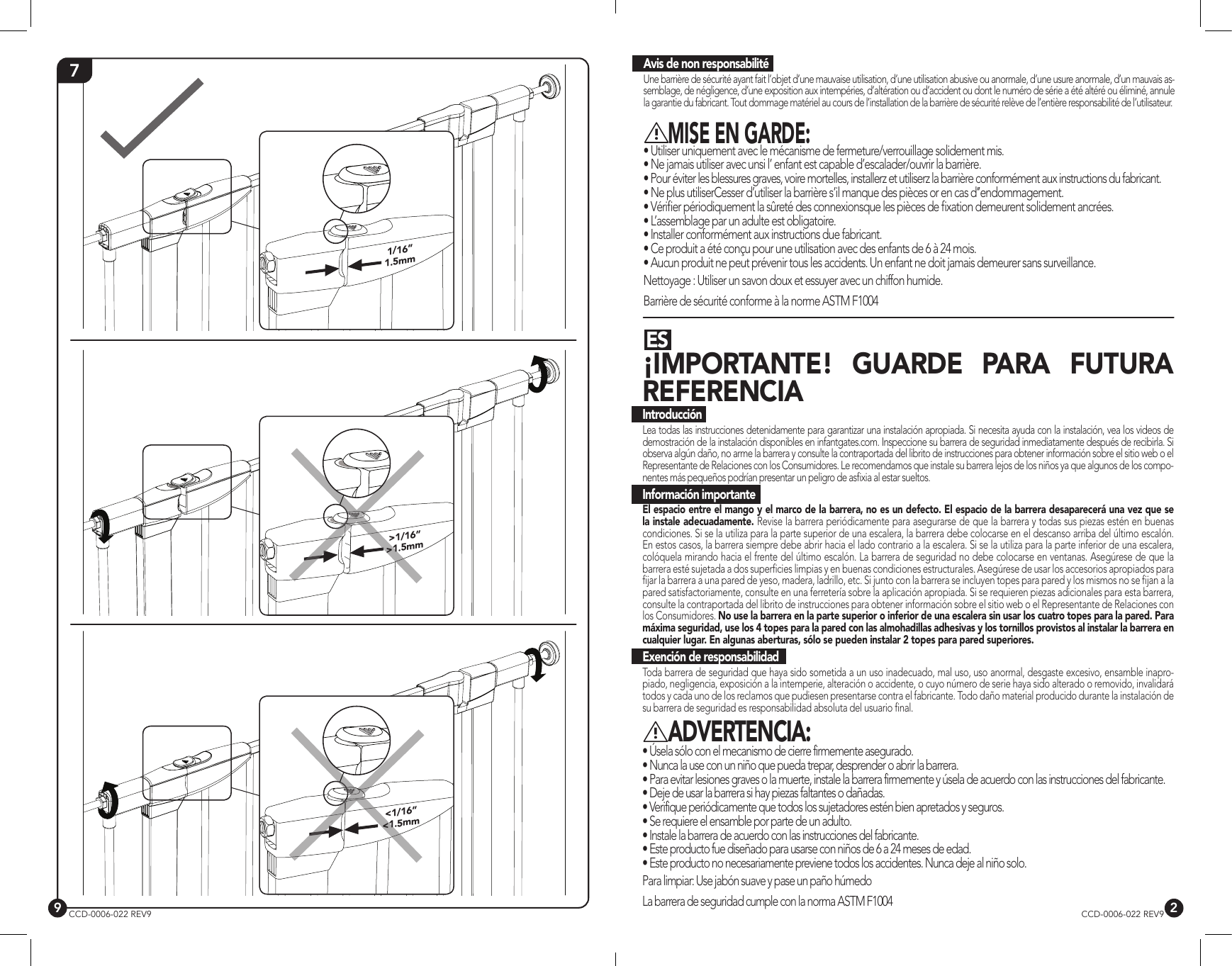 Page 3 of 6 - Munchkin Munchkin-Auto-Close-Metal-Gate-Owner-S-Manual MK0006-022-IS-T4 GLOBAL_AutoCloseGuide