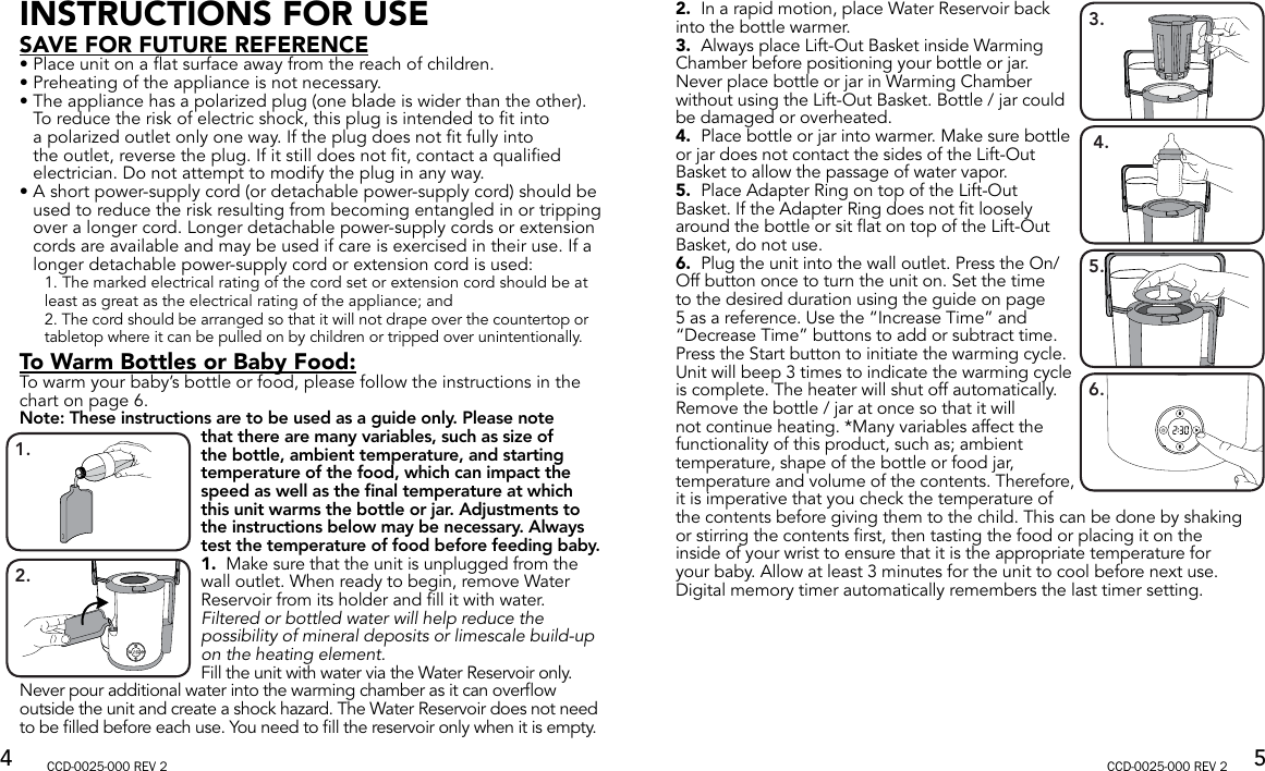 Page 2 of 10 - Munchkin Munchkin-Night-Day-Bottle-Warmer-Cooler-Owner-S-Manual