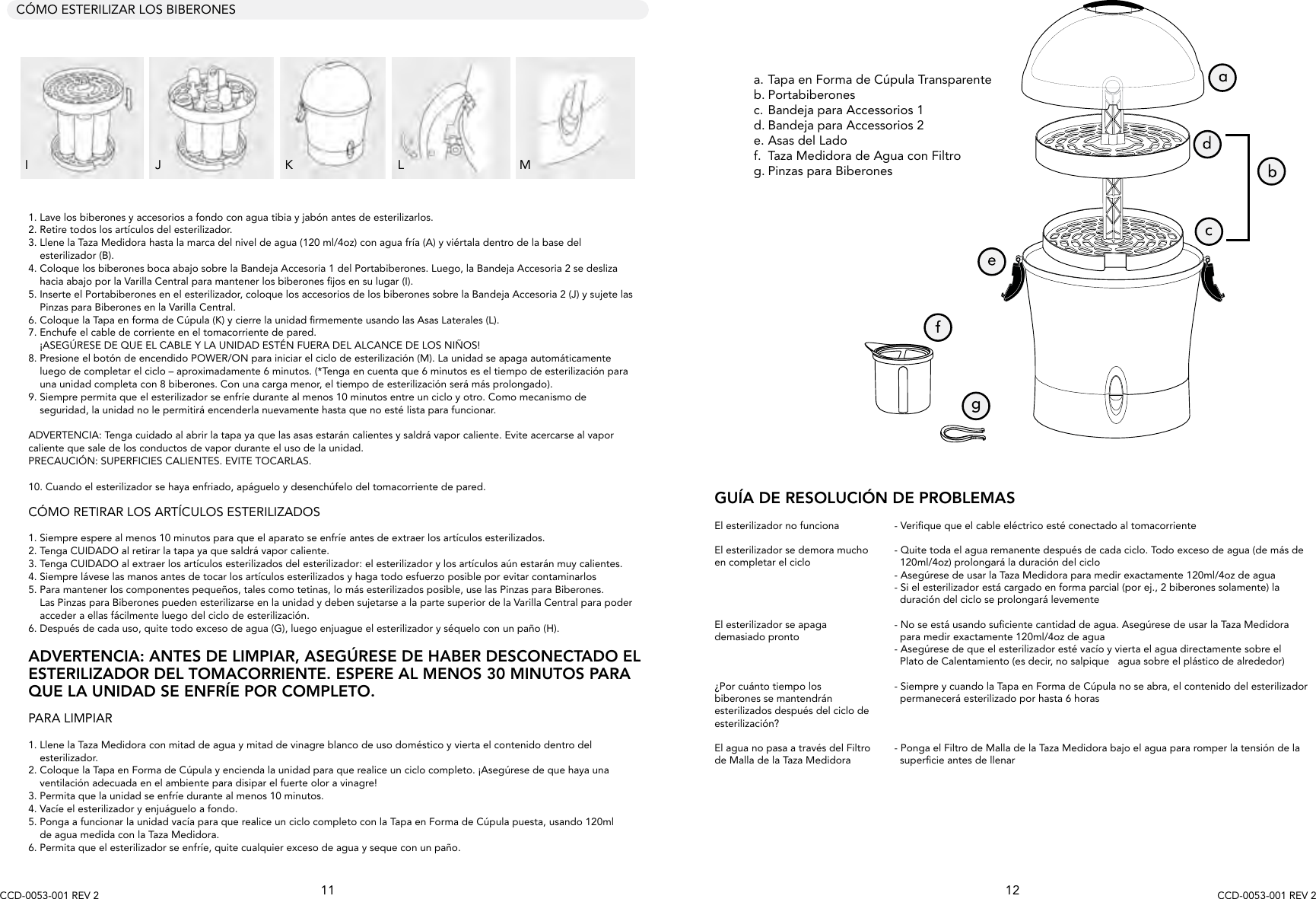 Page 8 of 8 - Munchkin Munchkin-Steam-Guard-Electric-Sterilizer-Owner-S-Manual