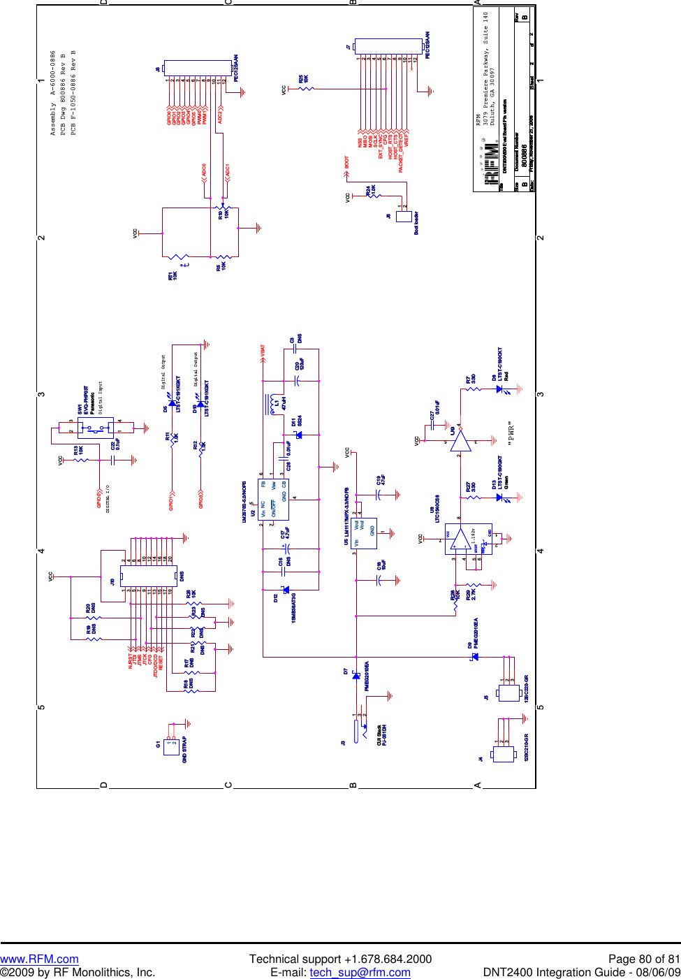    www.RFM.com  Technical support +1.678.684.2000  Page 80 of 81 ©2009 by RF Monolithics, Inc.  E-mail: tech_sup@rfm.com  DNT2400 Integration Guide - 08/06/09    !&quot;#$!%$ &amp;&apos;()$*&quot;+(),$- $./&quot;$0 1$$&quot; &amp;23334 5A+./#+&amp;/-6+!*+.$-7!&amp;*-!6/89+&amp;.$),$-+9+3!&quot;#$!%$ &amp;&apos;()$*&quot;+(),$- $./&quot;$0 1$$&quot; &amp;23334 5A+./#+&amp;/-6+!*+.$-7!&amp;*-!6/89+&amp;.$),$-+9+3!&quot;#$!%$ &amp;&apos;()$*&quot;+(),$- $./&quot;$0 1$$&quot; &amp;23334 5A+./#+&amp;/-6+!*+.$-7!&amp;*-!6/89+&amp;.$),$-+9+39!2-!:2-!:2-:-.)##%$,#$%&quot;&quot;&amp;&apos;()*+#/-(0####110&quot;&apos;21##110&quot;,*#3##110*;*1&lt;&quot;=&lt;&lt;&lt;:(:(4;4&lt;:4;4&lt;:  4;!*7B 3(3(&lt;5&lt;555&gt; ?,33&gt; ?,334;344&lt;+&quot;/&apos;C&lt;+&quot;/&apos;C;;((&lt;&lt;4343;5;5;(;(&lt;5&lt;5/*/7&amp;*!&apos;&gt;&lt;/*/7&amp;*!&apos;&gt;&lt;  5;(5;(;;44 ;&lt;: ;&lt;:&amp;(&quot; !*&amp;(&quot; &lt;5-$$*&lt;5-$$*;;&gt;;:;(&gt;;:;(::;;5:;5:;;;4;354&amp;&amp;&quot;+#&amp;/6$-4&amp;&amp;&quot;+#&amp;/6$-3&lt;5$63&lt;5$6444 :(4 :( 33334;35++3355::4455;:(;:(::  