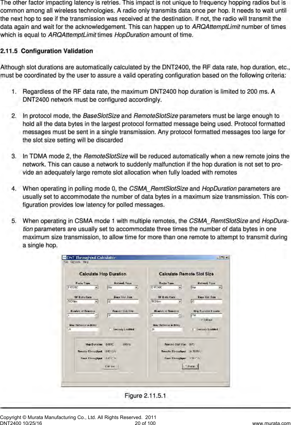 Page 21 of Murata Electronics North America DNT2400P 2.4GHz Transceiver Module User Manual 16 0346   Exhibit Cover