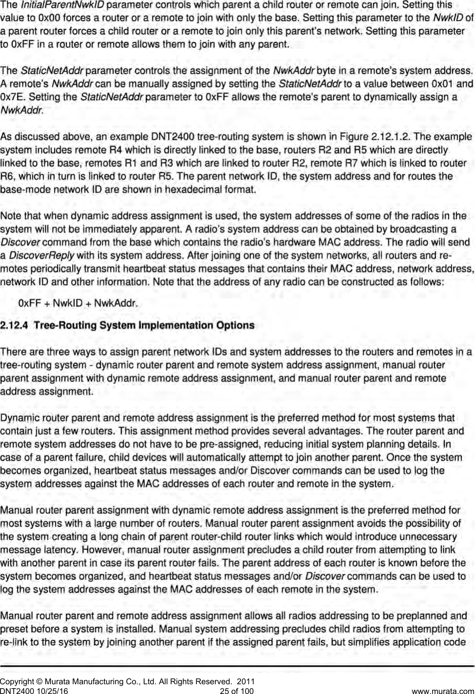 Page 26 of Murata Electronics North America DNT2400P 2.4GHz Transceiver Module User Manual 16 0346   Exhibit Cover