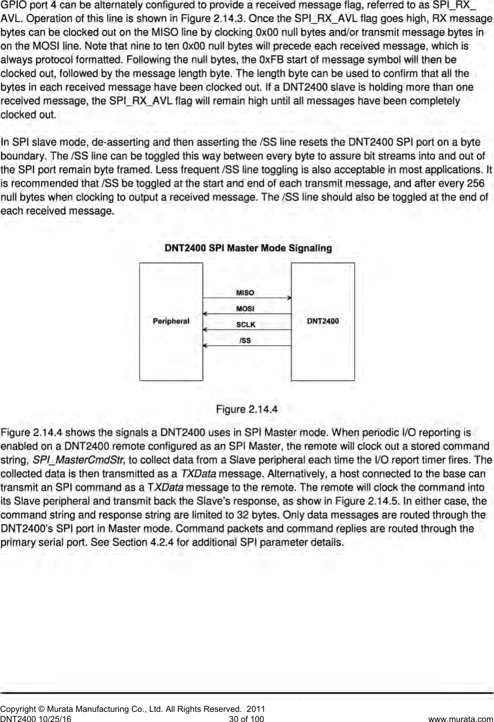 Page 31 of Murata Electronics North America DNT2400P 2.4GHz Transceiver Module User Manual 16 0346   Exhibit Cover