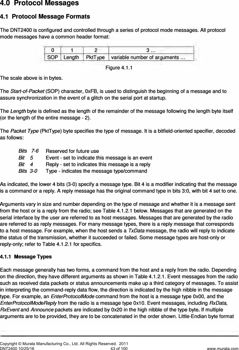 Page 44 of Murata Electronics North America DNT2400P 2.4GHz Transceiver Module User Manual 16 0346   Exhibit Cover