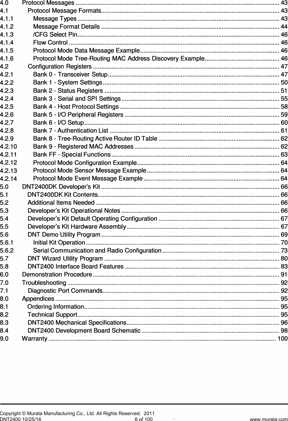 Page 7 of Murata Electronics North America DNT2400P 2.4GHz Transceiver Module User Manual 16 0346   Exhibit Cover