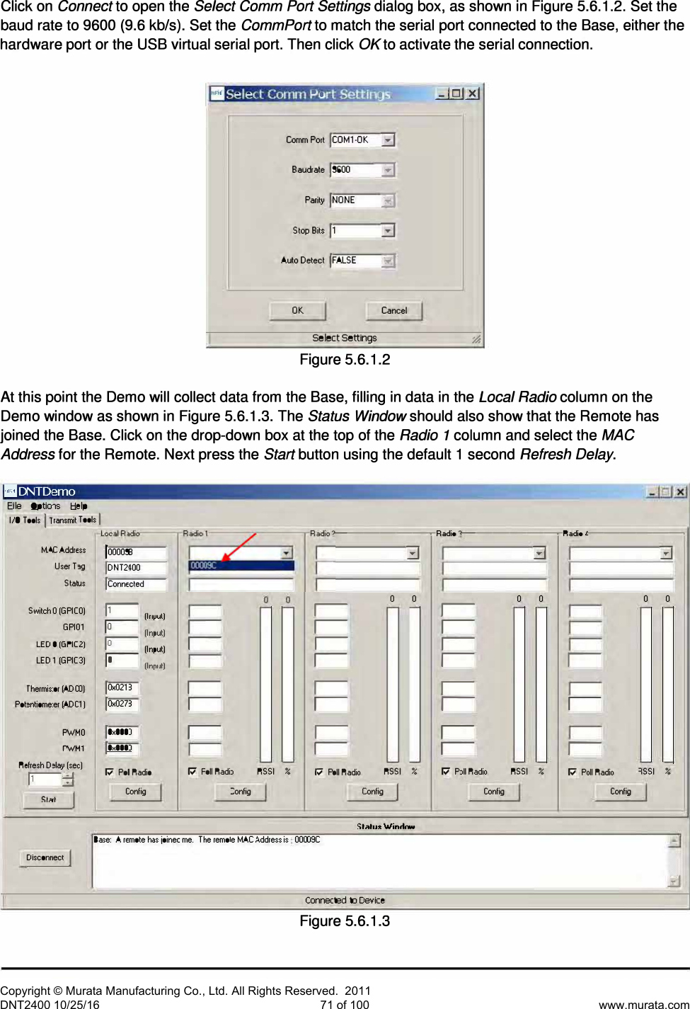 Page 23 of Murata Electronics North America DNT2400P 2.4GHz Transceiver Module User Manual 16 0346   Exhibit Cover