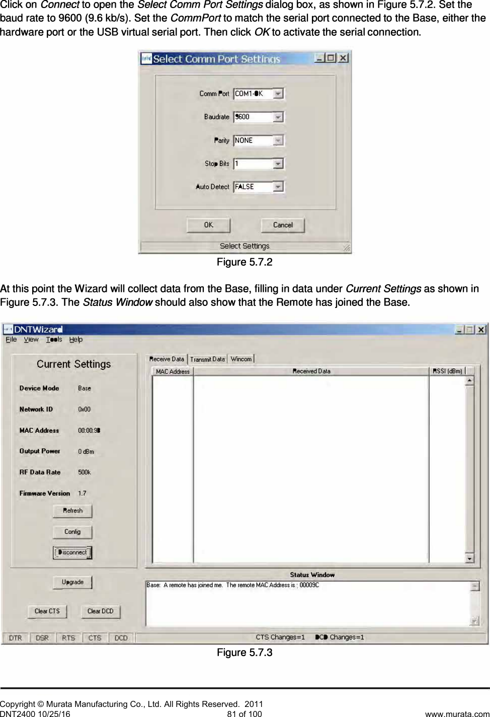 Page 33 of Murata Electronics North America DNT2400P 2.4GHz Transceiver Module User Manual 16 0346   Exhibit Cover