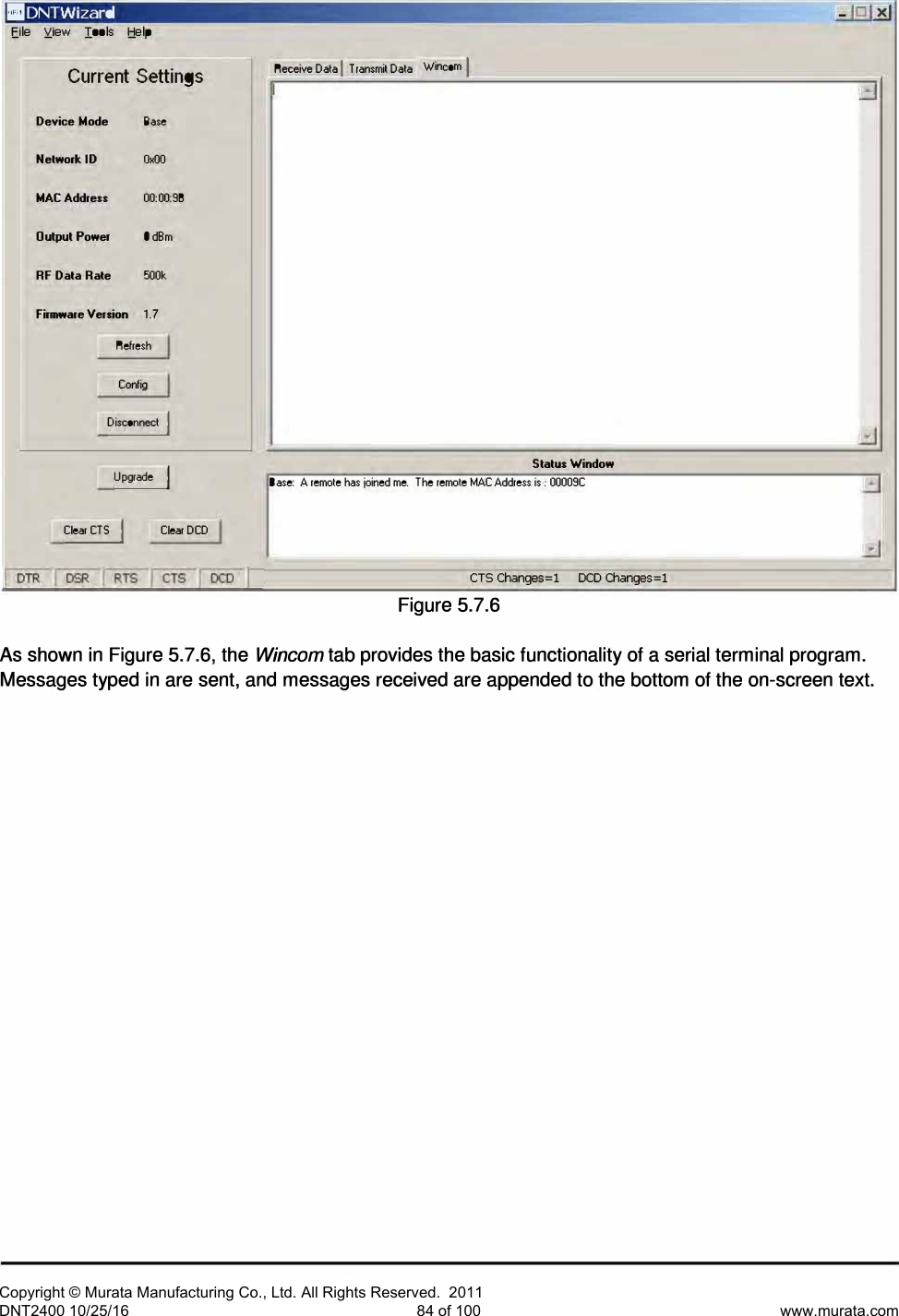 Page 36 of Murata Electronics North America DNT2400P 2.4GHz Transceiver Module User Manual 16 0346   Exhibit Cover