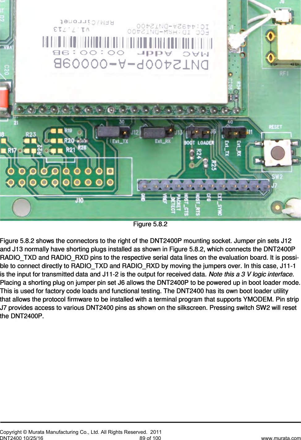 Page 41 of Murata Electronics North America DNT2400P 2.4GHz Transceiver Module User Manual 16 0346   Exhibit Cover
