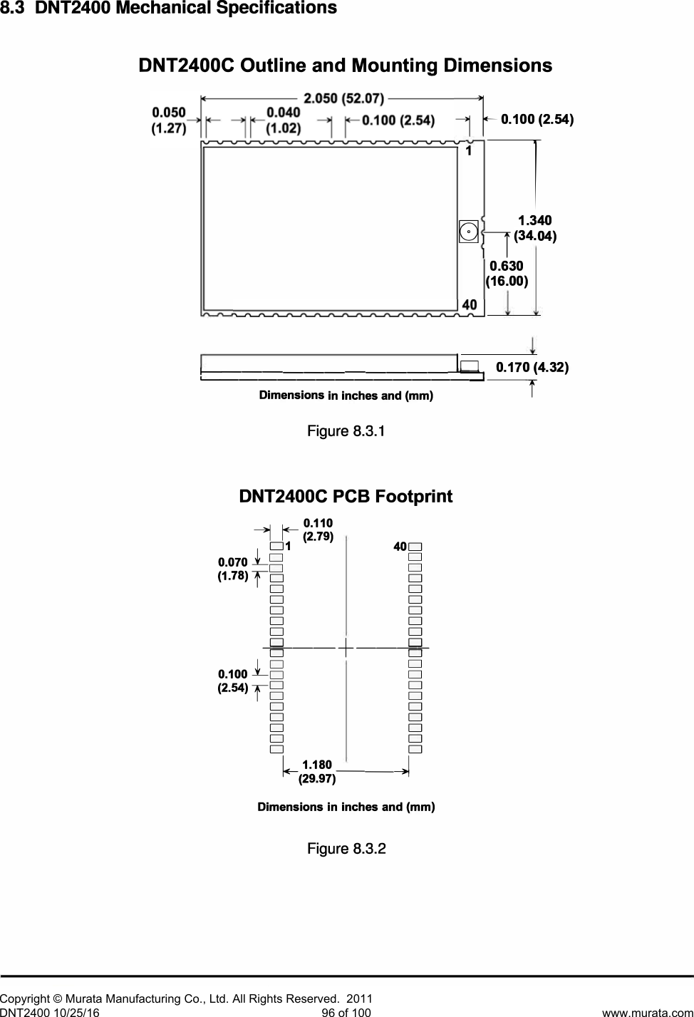 Page 48 of Murata Electronics North America DNT2400P 2.4GHz Transceiver Module User Manual 16 0346   Exhibit Cover