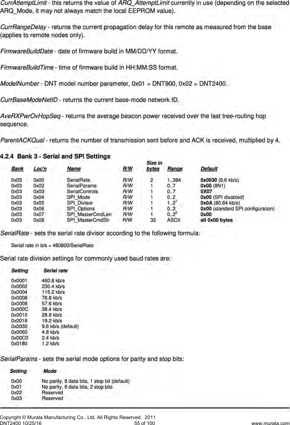 Page 7 of Murata Electronics North America DNT2400P 2.4GHz Transceiver Module User Manual 16 0346   Exhibit Cover