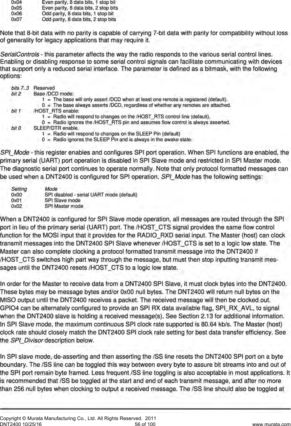Page 8 of Murata Electronics North America DNT2400P 2.4GHz Transceiver Module User Manual 16 0346   Exhibit Cover