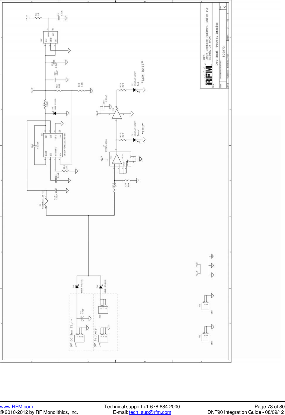 www.RFM.com© 2010-2012 by RF Monolithics, Inc.Technical support +1.678.684.2000E-mail: tech_sup@rfm.comPage 78 of 80DNT90 Integration Guide - 08/09/12