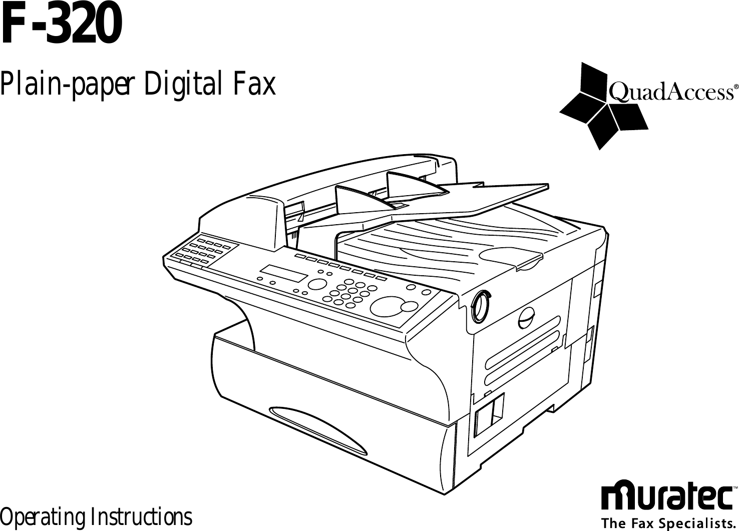 Muratec F 320 Users Manual