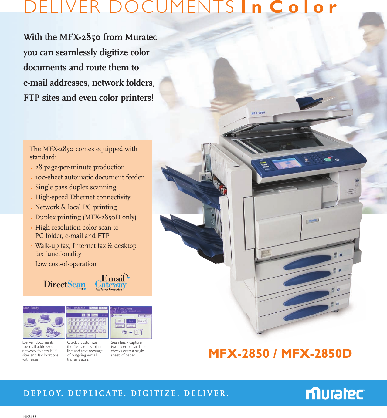 Page 1 of 2 - Muratec Muratec-Mfx-2850D-Users-Manual-  Muratec-mfx-2850d-users-manual