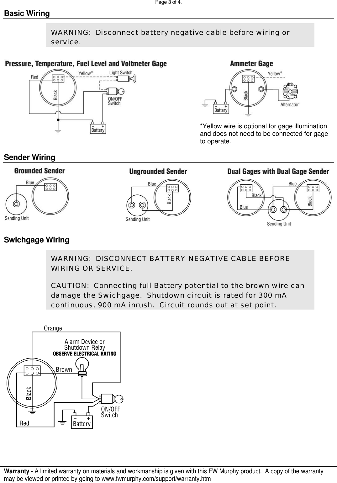 Page 3 of 4 - Murphy Murphy-Swichgage-Eg21-Users-Manual 00-02-0251 - EG21 Gages IM