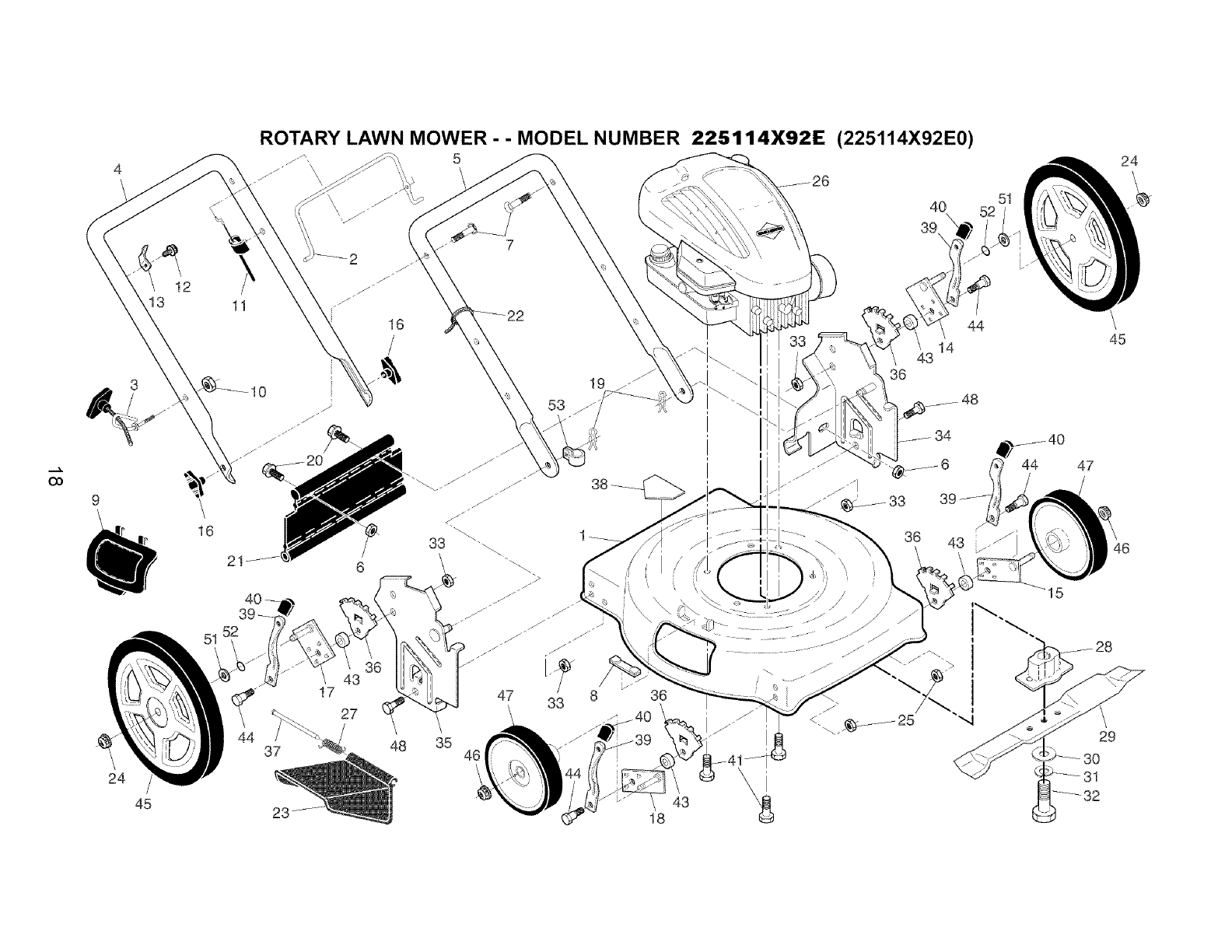 Murray 224110X92E0 User Manual MOWER Manuals And Guides L0504509