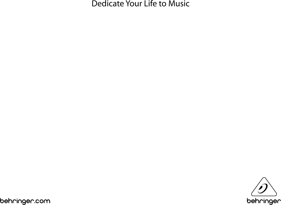 Dedicate Your Life to Music