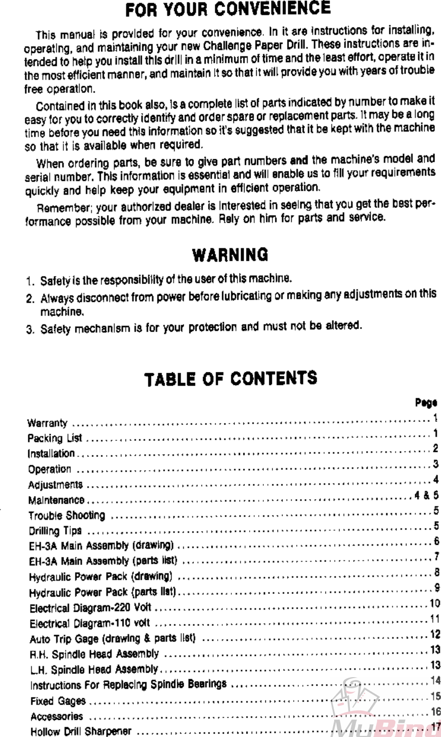 MyBinding Challenge Eh3A Manual User