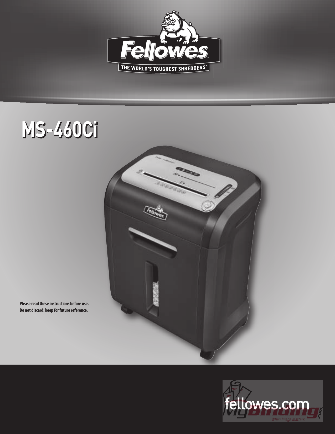 Page 2 of 5 - MyBinding Fellowes-Ms460Ci-Ps-2008-Manual User Manual