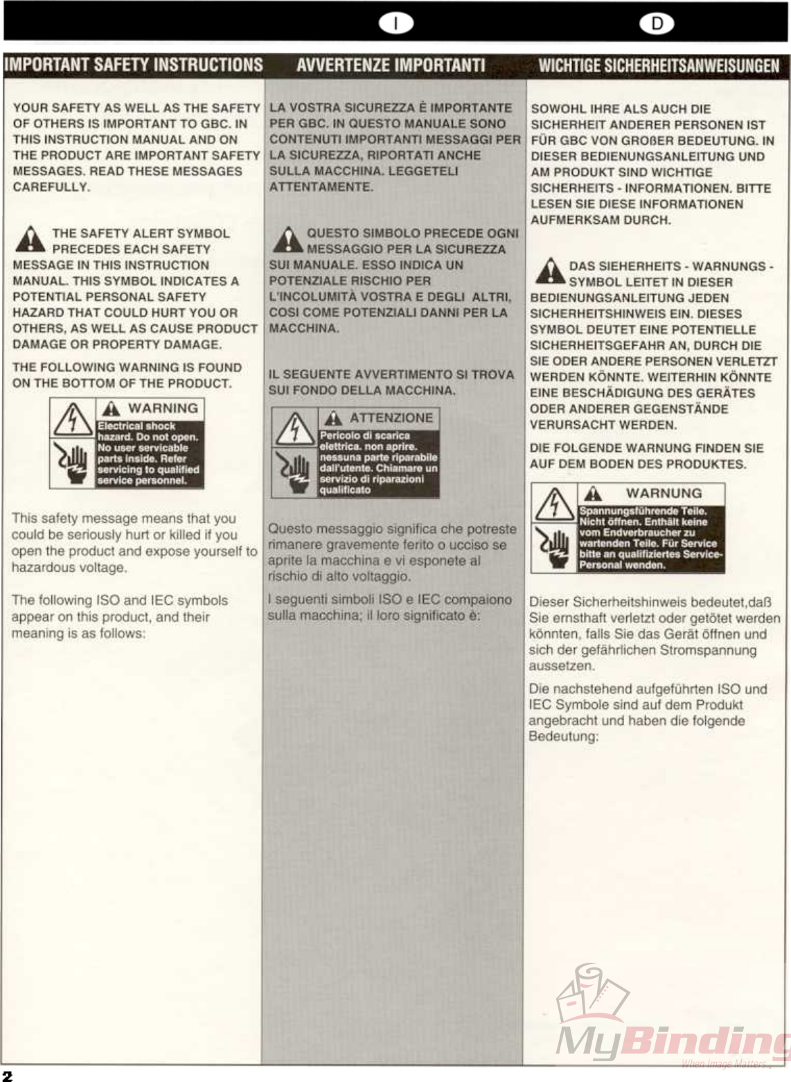 Page 3 of 12 - MyBinding Gbc-3500-Pouch-Laminator-Users-Manual User Manual