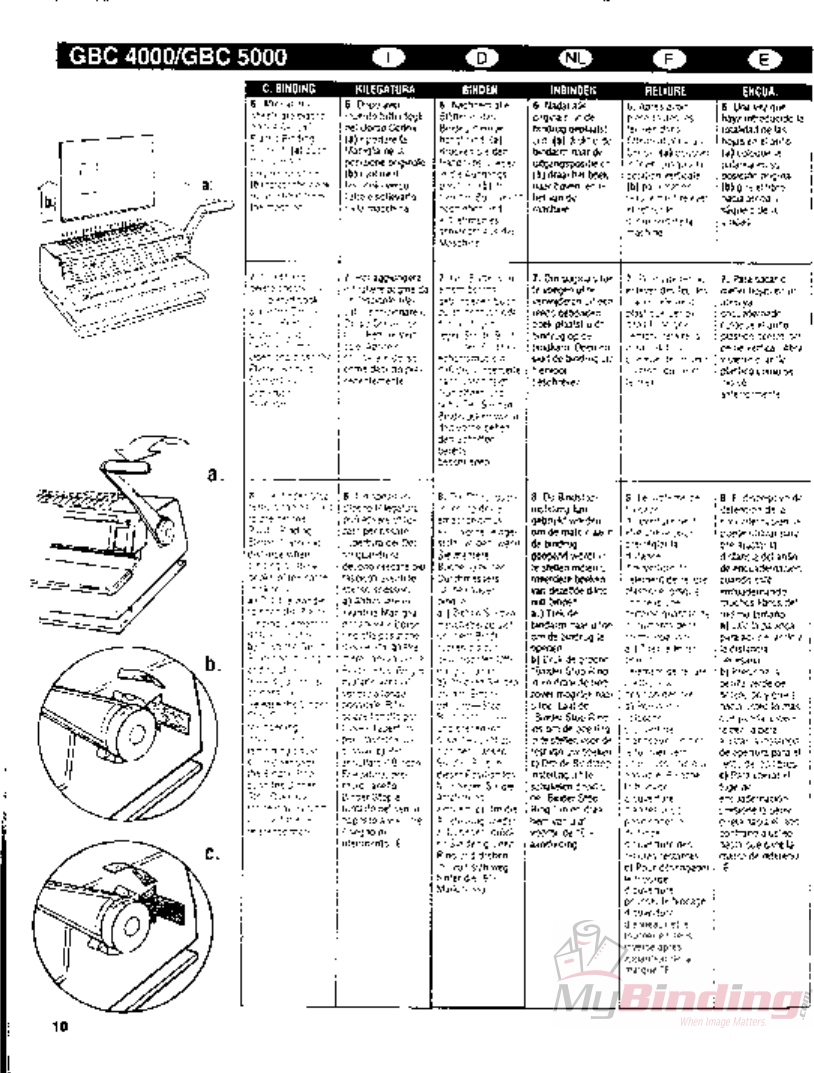 Page 10 of 12 - MyBinding Gbc-4000-5000-Combo-Comb-Binding-Machine-Users-Manual User Manual