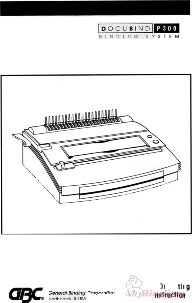 Page 2 of 5 - MyBinding Gbc-Docubind-P300-Users-Manual User Manual