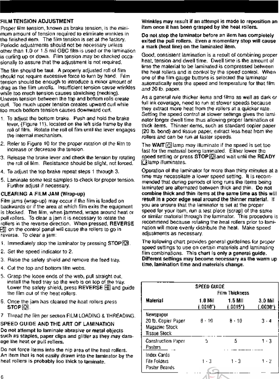 Page 6 of 11 - MyBinding Gbc-Ultima-65-Operating-Instructions User Manual