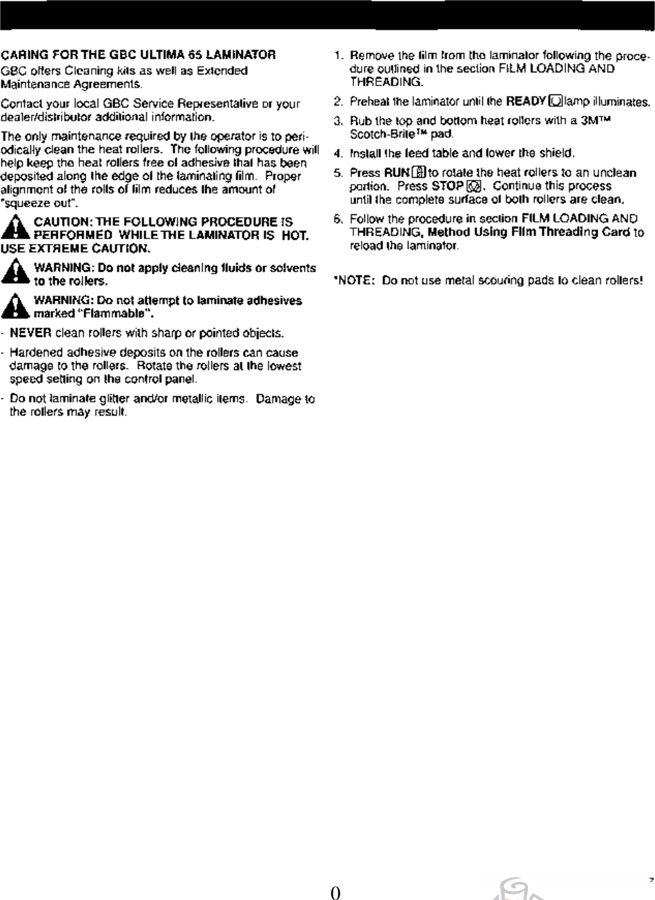 Page 7 of 11 - MyBinding Gbc-Ultima-65-Operating-Instructions User Manual